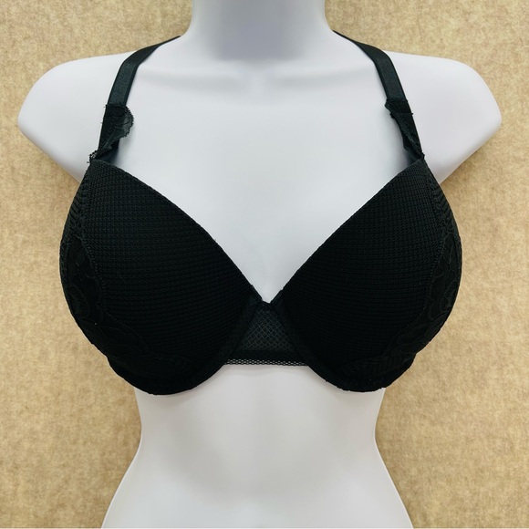Auden Other - Auden Padded Black Lace Underwire Push Up Bra, 38D